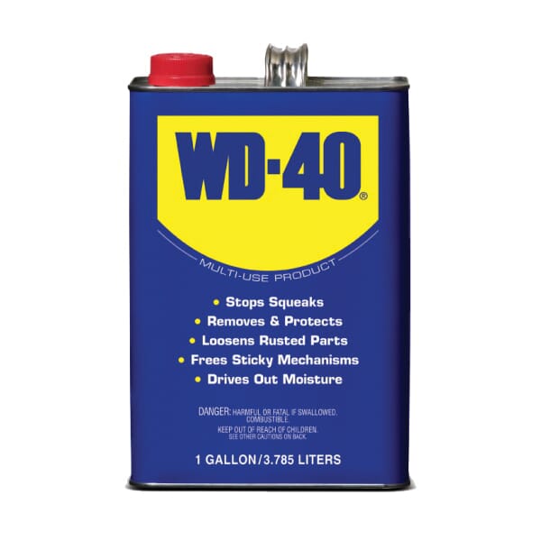 WD-40® 490118 Multi-Use Lubricant, 1 gal Can, Liquid Form, Light Amber, 0.8